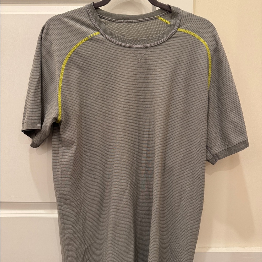 Gray Striped Retro Lululemon Men's Shirt